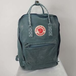 Fjallraven Green Backpack 15" laptop Double Pouch